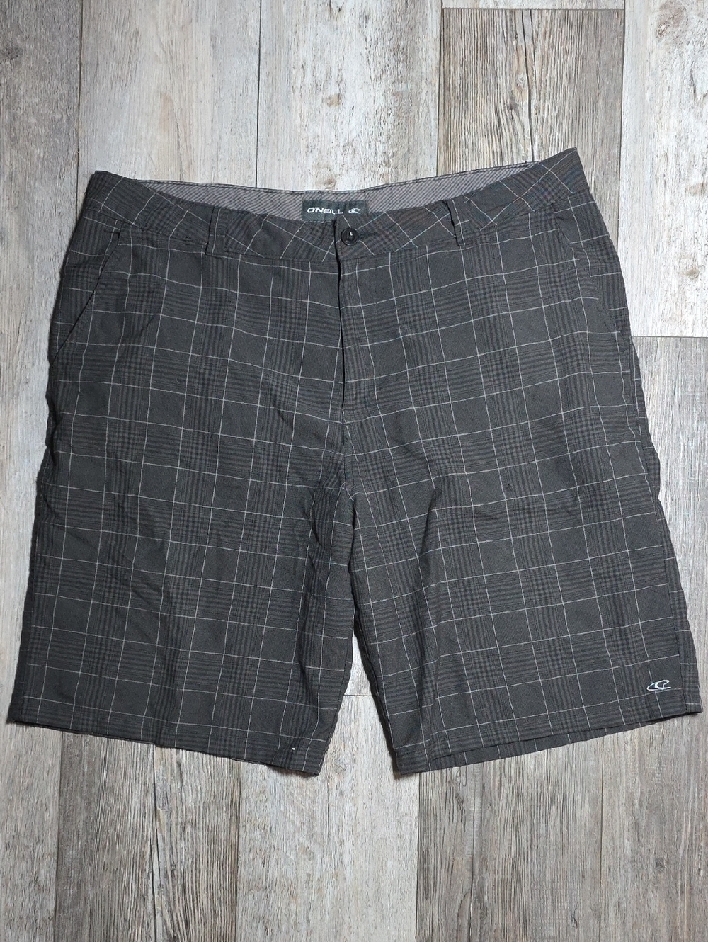 O'Neill Men's Y2K Style Bermuda Plaid Skate Shorts Sz 38